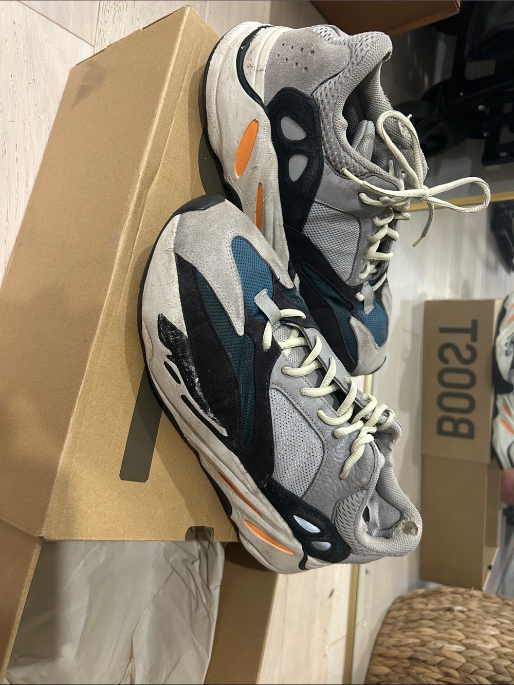 Authentic adidas Yeezy Boost 700 V1 “Teal Blue”